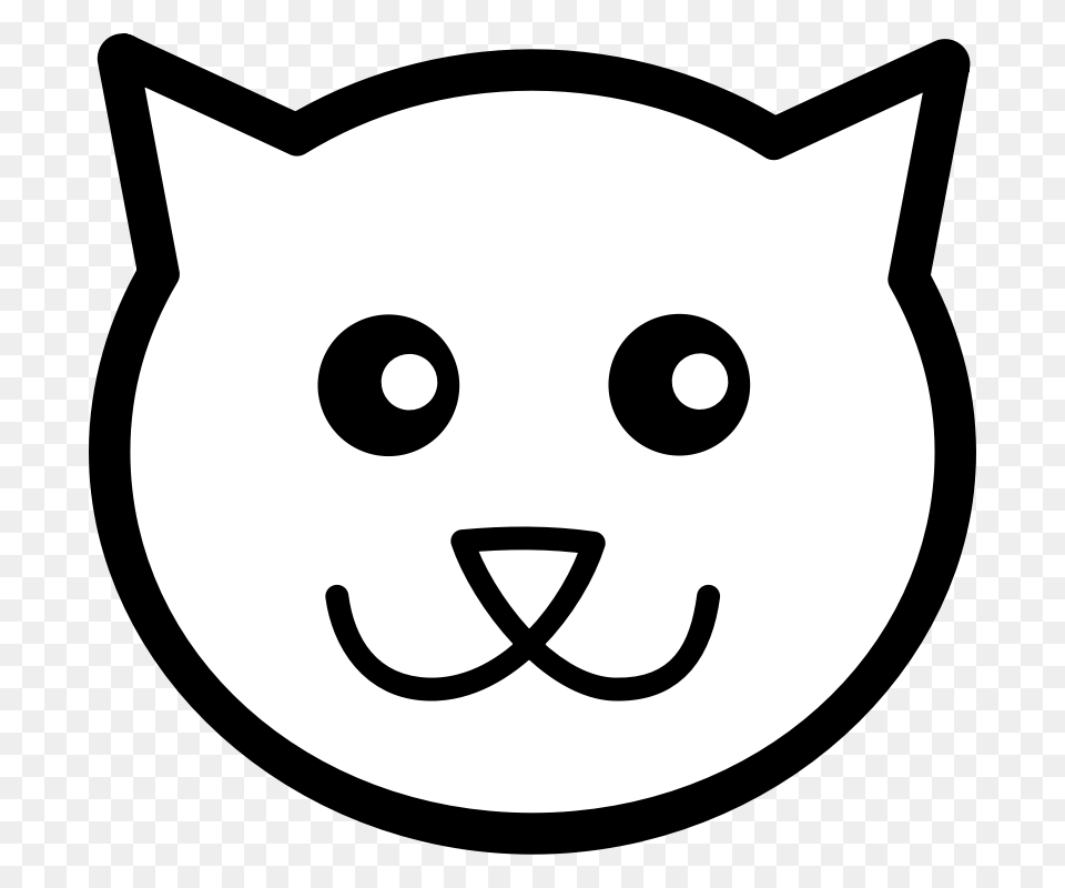 Cat Face Clip Art, Stencil, Electronics, Hardware Free Transparent Png