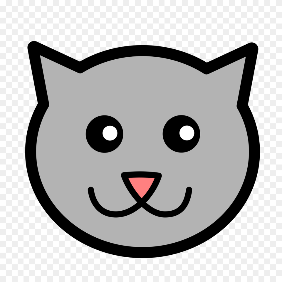 Cat Face Clipart Head Winging, Astronomy, Moon, Nature, Night Free Png