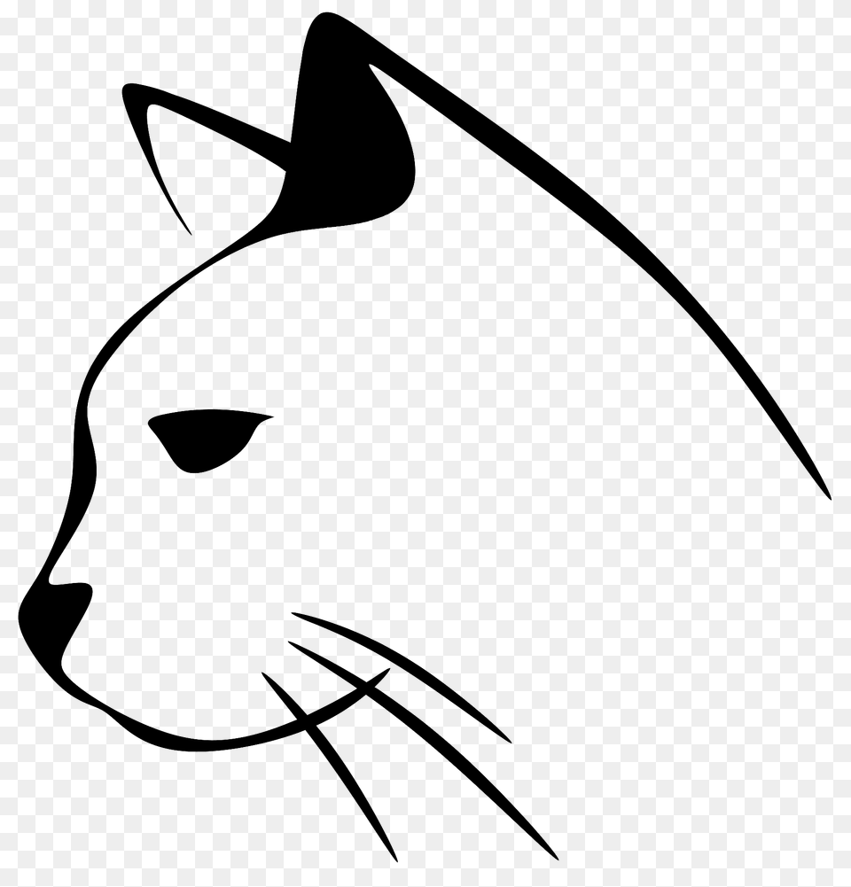 Cat Face Outline Clipart, Animal, Fish, Sea Life, Shark Free Transparent Png