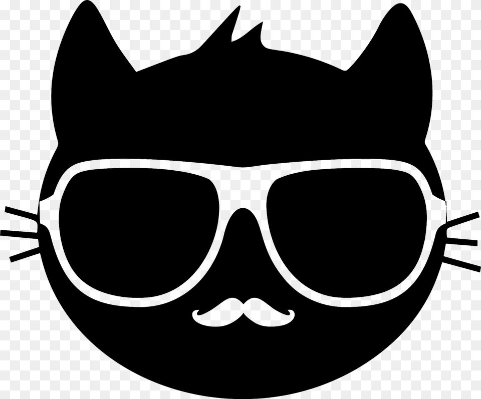 Cat Face With Glasses Clipart, Accessories, Sunglasses, Animal, Fish Free Png