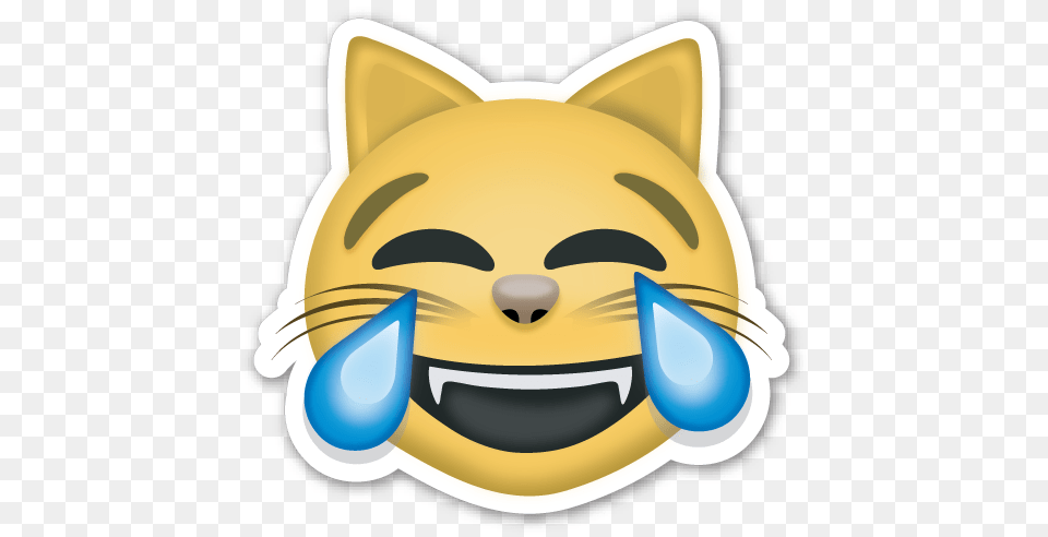 Cat Face With Tears Of Joy Emoji, Clothing, Hardhat, Helmet, Animal Free Png Download