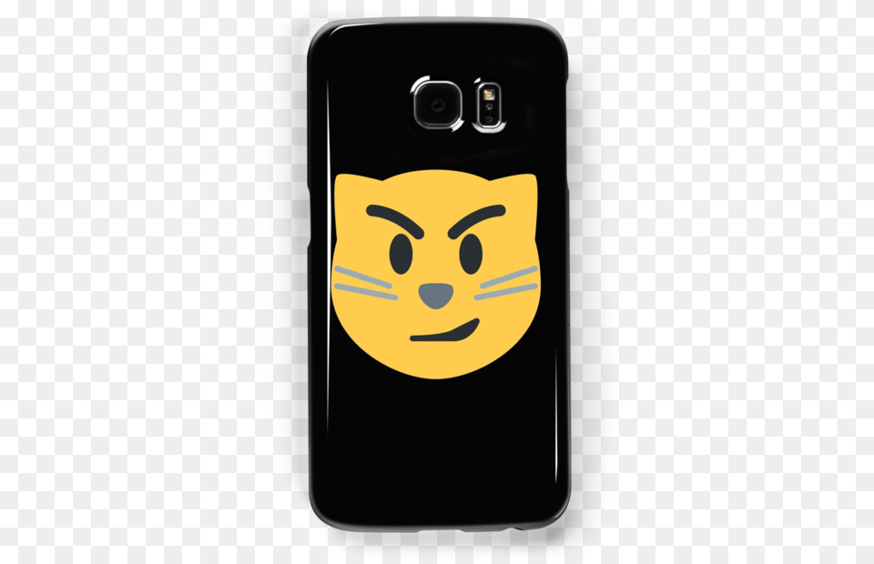 Cat Face With Wry Smile Emoji By Winkham Smartphone, Electronics, Mobile Phone, Phone Free Transparent Png