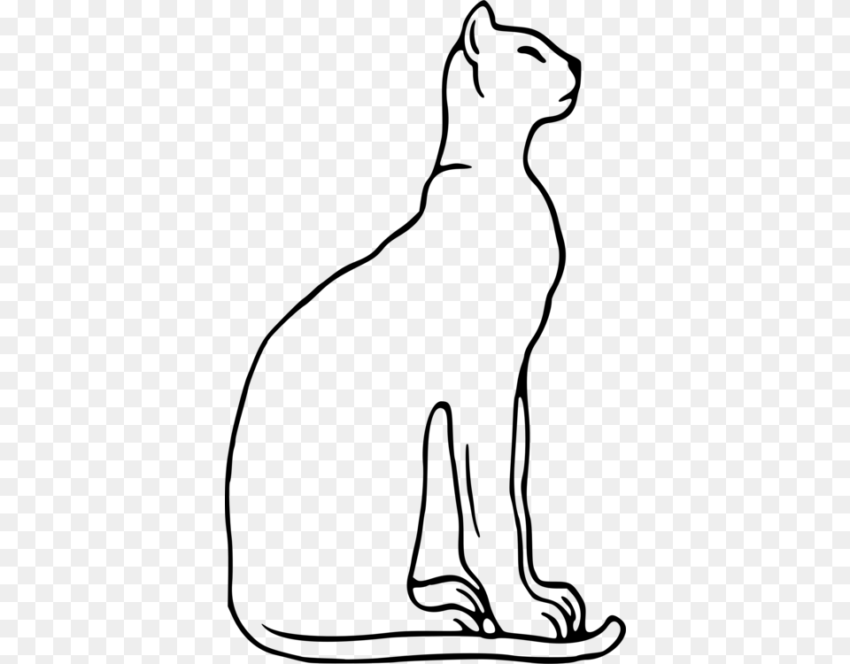 Cat Felidae Bastet Cougar Ancient Egypt, Gray Free Transparent Png