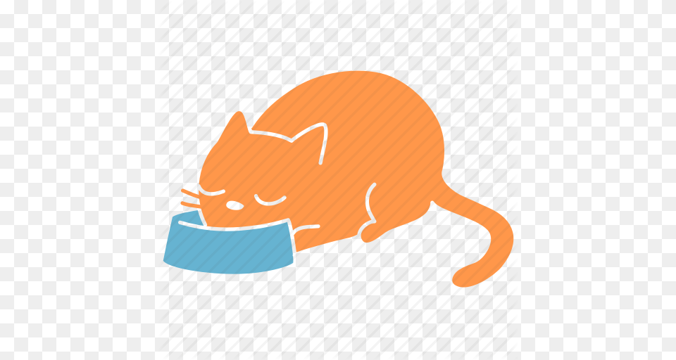 Cat Feline Food Ginger Meal Meow Pet Icon, Animal, Mammal, Baby, Person Free Png Download