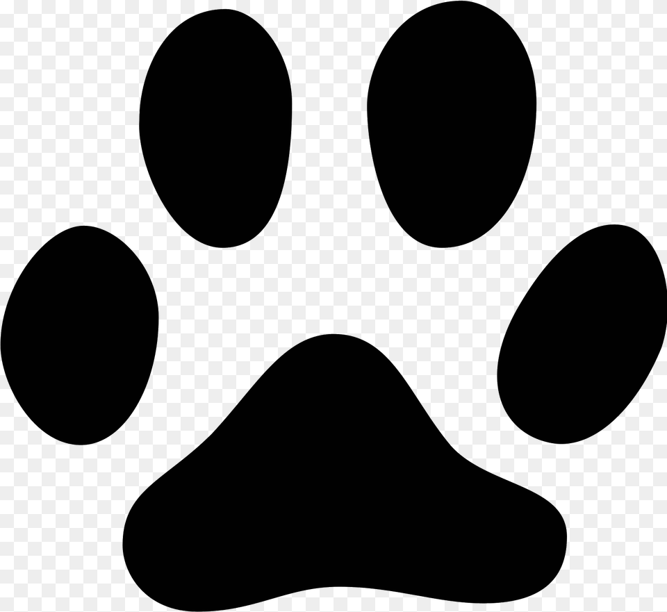 Cat Footprint Paw Animal Track Dog, Gray Png