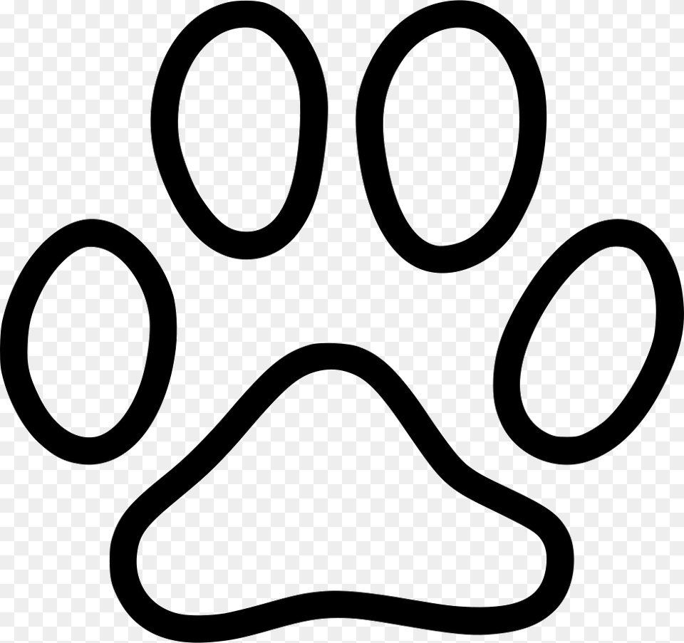 Cat Footprint Svg Icon Download Onlinewebfonts Cat Paw Icon, Stencil, Smoke Pipe Free Png