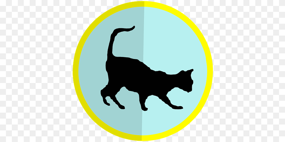 Cat On Pixabay Icon Animals Cat Jumps, Silhouette, Animal, Mammal, Pet Free Png