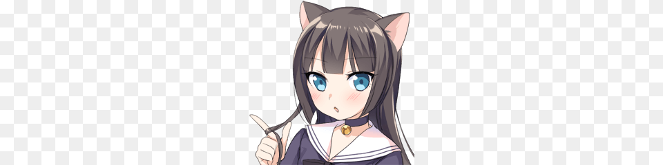 Cat Girl Face, Book, Comics, Publication, Baby Png