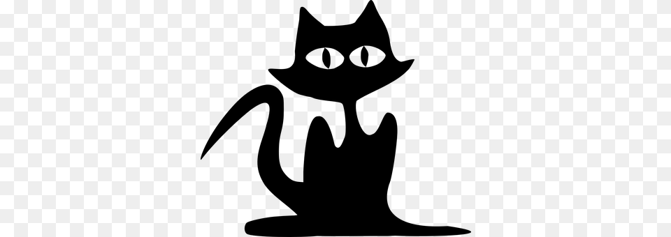 Cat Halloween Black Silhouette Cat Silhouette, Gray Png Image