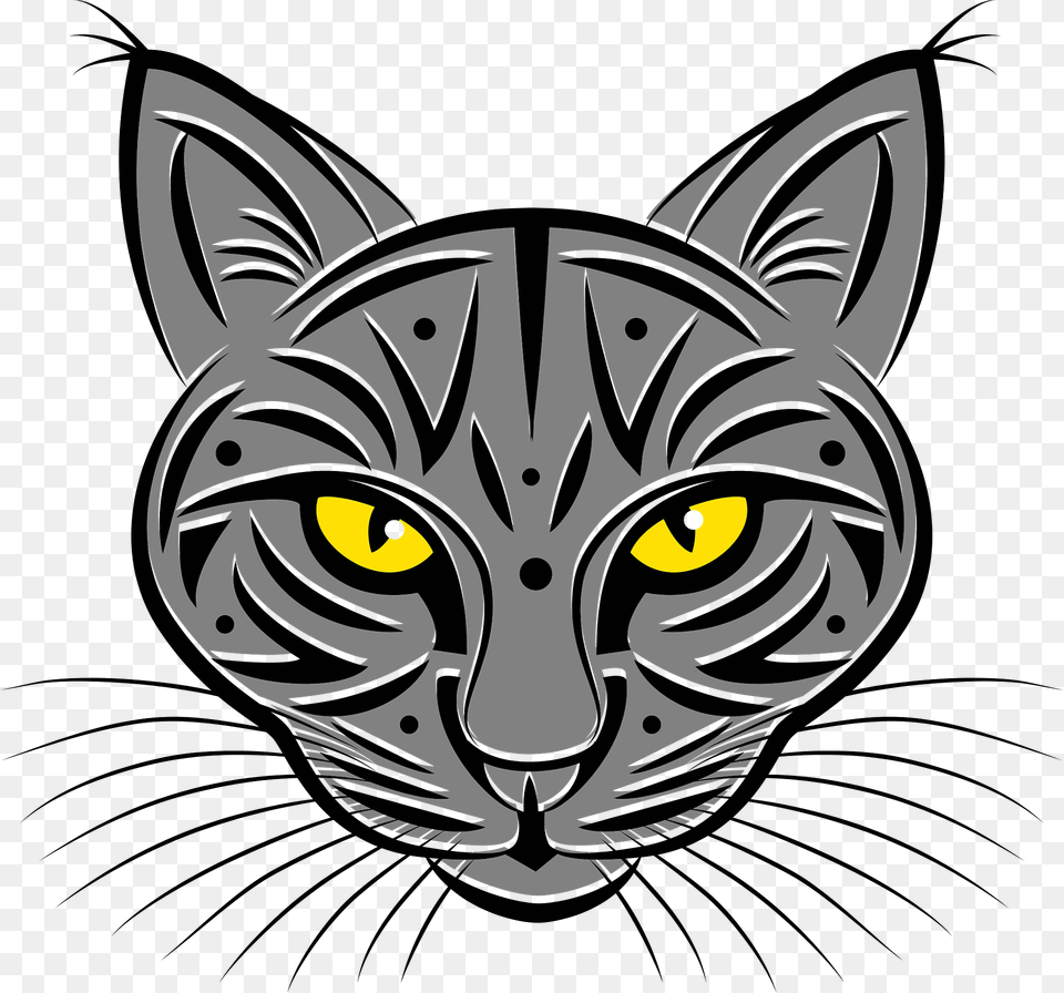 Cat Head Clipart, Animal, Mammal, Pet, Egyptian Cat Png