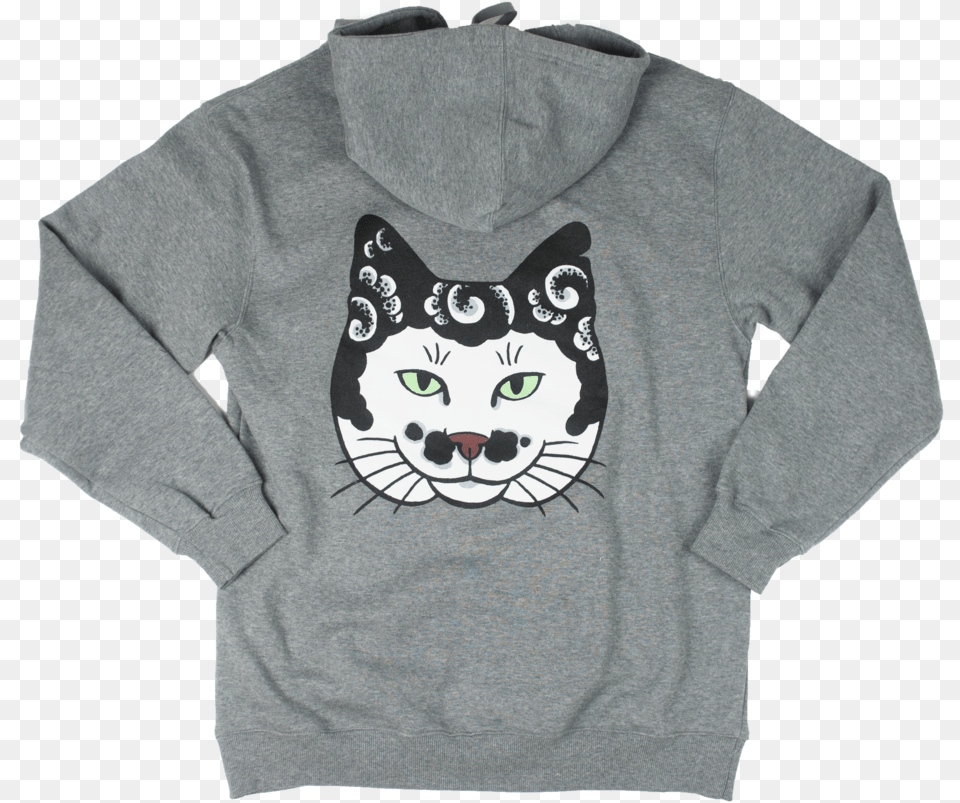Cat Head Hoodie, Sweatshirt, Sweater, Knitwear, Clothing Free Png