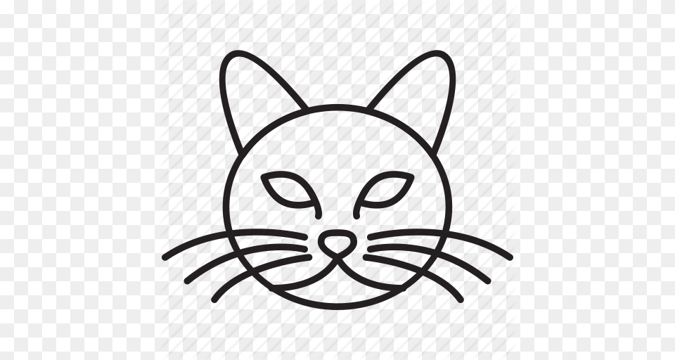 Cat Head Kitten Kitty Pet Pussycat Tomcat Icon, Home Decor, Pattern, Gate, Animal Free Png Download