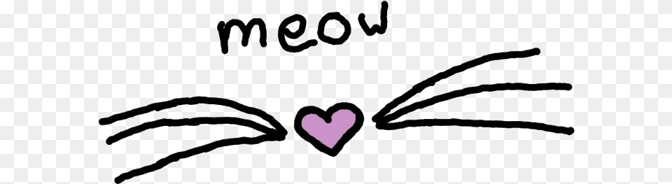 Cat Heart Nose Whiskers Meow Neko Freetoedit Heart Free Transparent Png