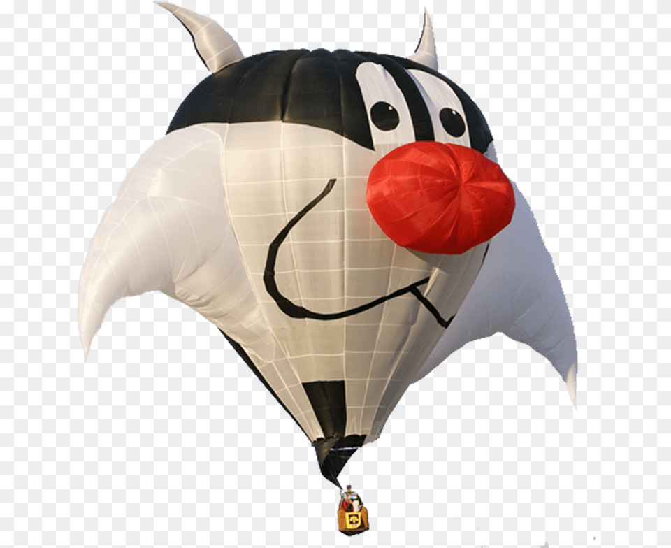 Cat Hot Air Balloon Hot Air Balloo Transparent, Aircraft, Hot Air Balloon, Transportation, Vehicle Png Image