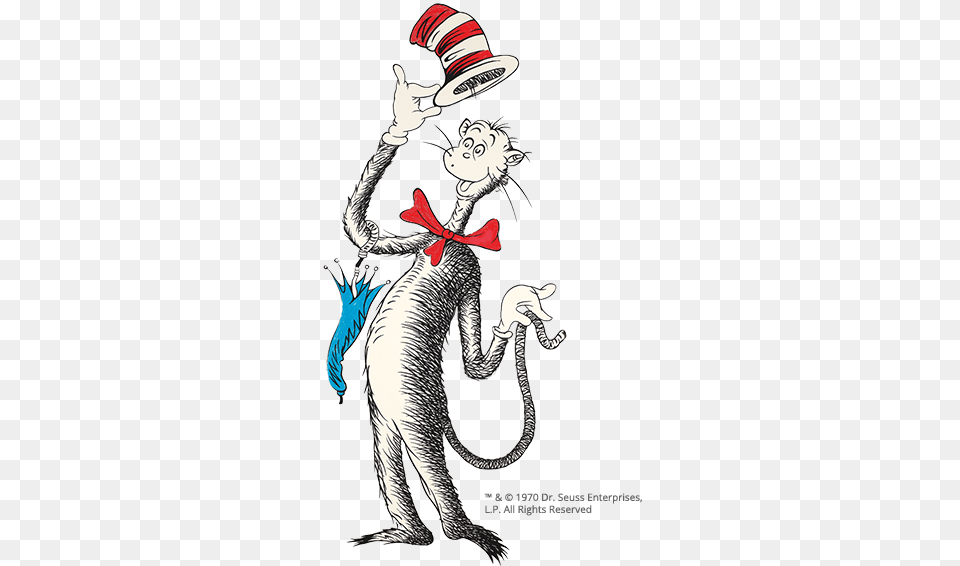 Cat In Hat Dr Seuss 60th Anniversary Art, Clothing, Book, Comics, Publication Free Transparent Png