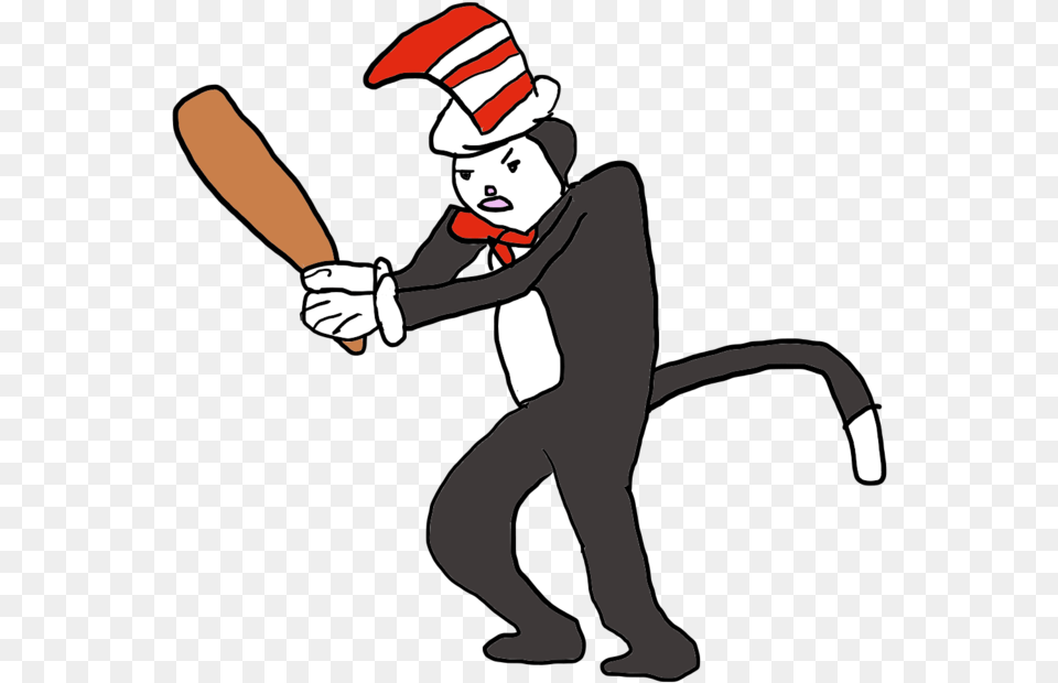 Cat In The Hat Bat Cat In The Hat Bat, People, Person, Baby, Face Free Png Download