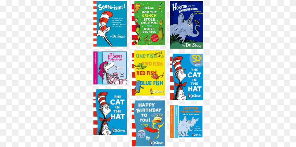 Cat In The Hat Book, Advertisement, Comics, Poster, Publication Png Image