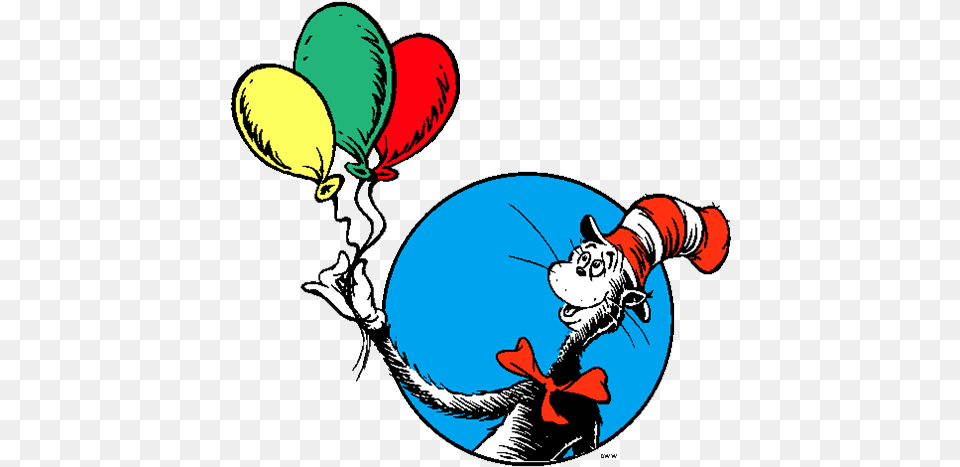 Cat In The Hat With Balloons, Balloon, Person Free Png