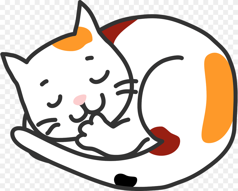 Cat Is Sleeping Clipart, Clothing, Hat, Outdoors, Cream Png Image