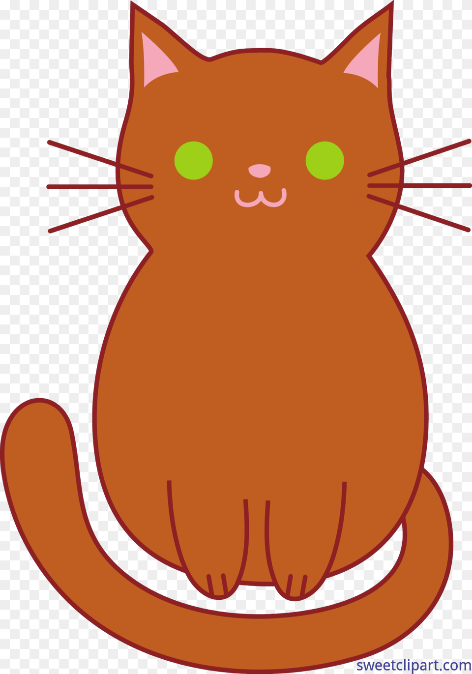Cat Kitten Cute Brown Clip Art, Animal, Mammal, Pet Png Image