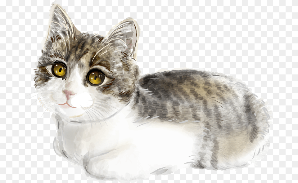 Cat Kitten Illustration Cute Cat, Animal, Mammal, Manx, Pet Free Transparent Png