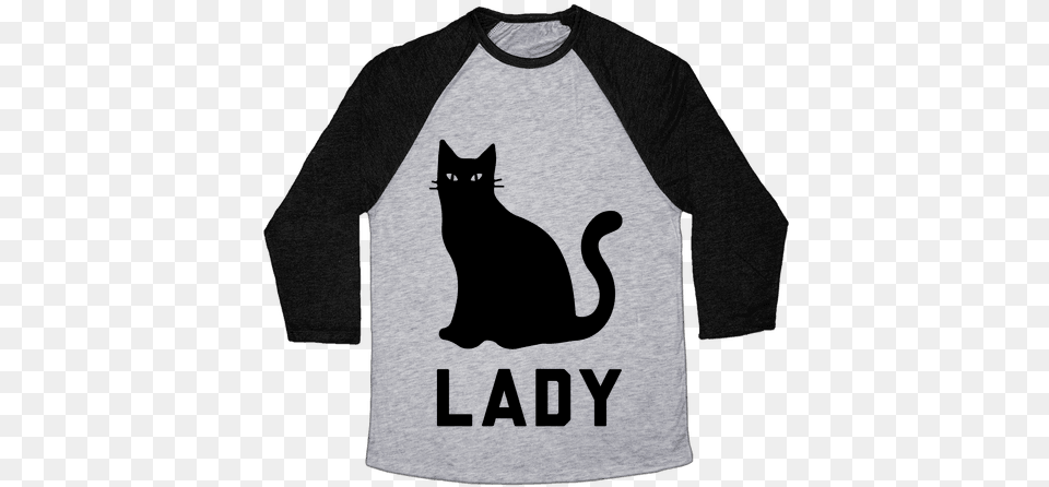 Cat Lady Baseball Tee Change My Mind Shirt, Clothing, Long Sleeve, Sleeve, T-shirt Png