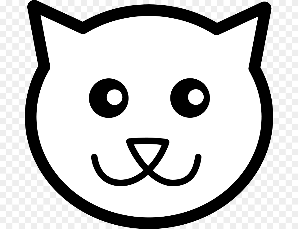 Cat Line Art Pitr Kitty Icon, Stencil Free Png