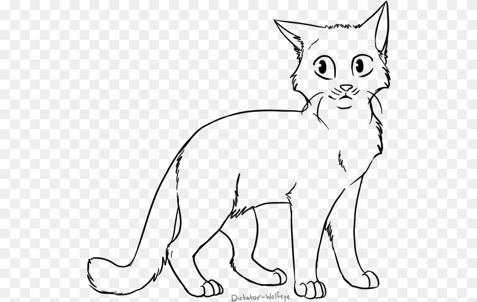 Cat Lineart By Wolfeye Cat Base Transparent Background Free Png