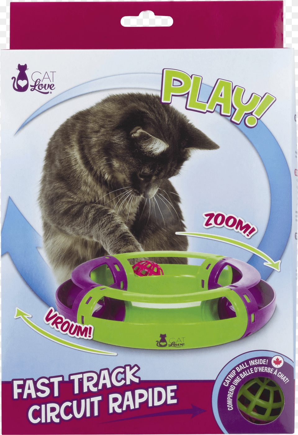 Cat Love Fast Track Cat Toy By Cat Love, Animal, Mammal, Pet, Advertisement Png