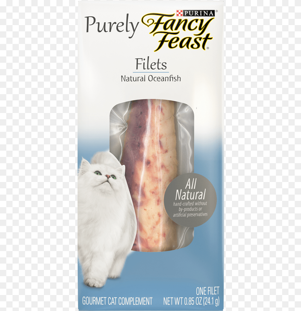 Cat Loved It Fancy Feast Purely Fillets, Animal, Mammal, Pet, Angora Free Png