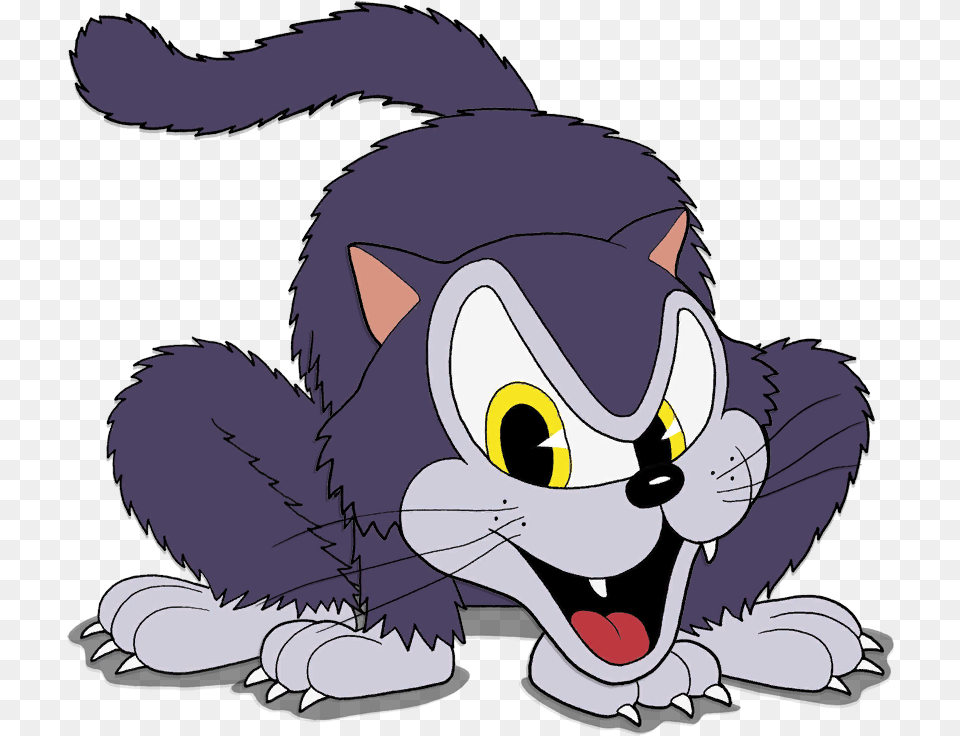 Cat Meow Cuphead Cat, Cartoon, Baby, Person Free Png Download