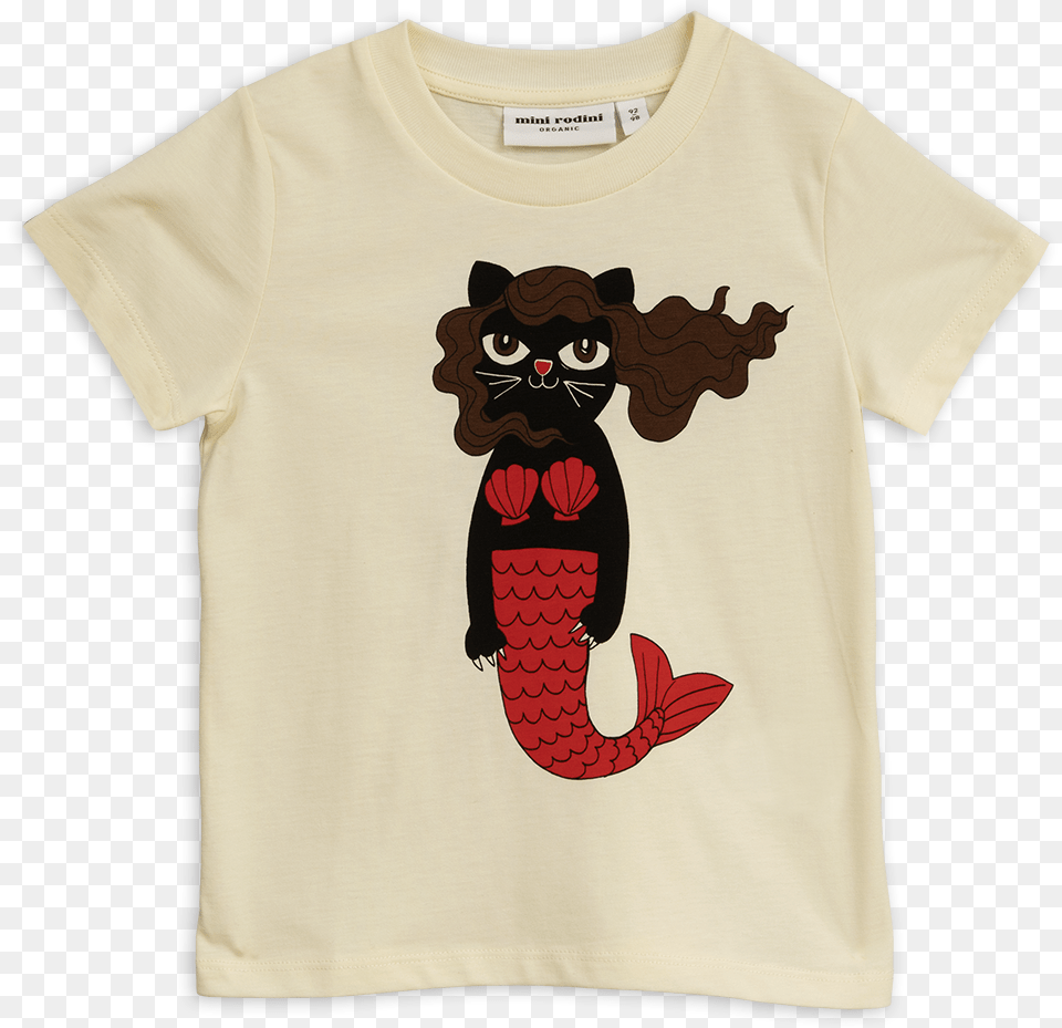 Cat Mermaid T Shirt T Shirt, Clothing, T-shirt, Animal, Mammal Free Png