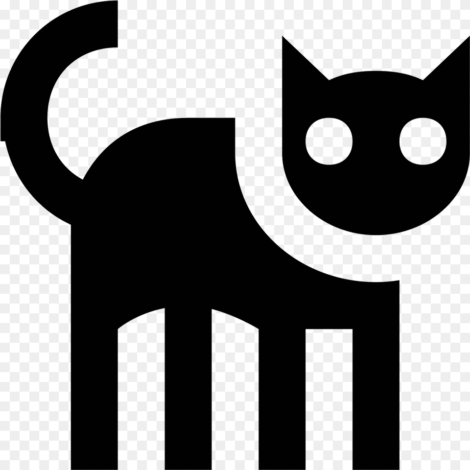 Cat Mouth Clipart Download Black Cat, Gray Png