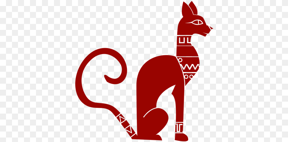 Cat Muzzle Ear Tail Pattern Detailed Silhouette Animal Animal Figure, Mammal, Egyptian Cat, Pet, Person Free Transparent Png