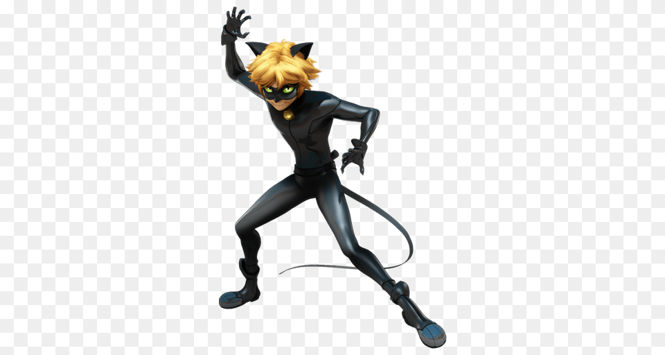 Cat Noir Attacking, Book, Comics, Publication, Adult Free Png