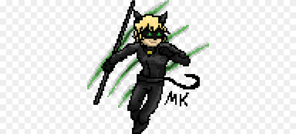 Cat Noir Illustration Free Png Download