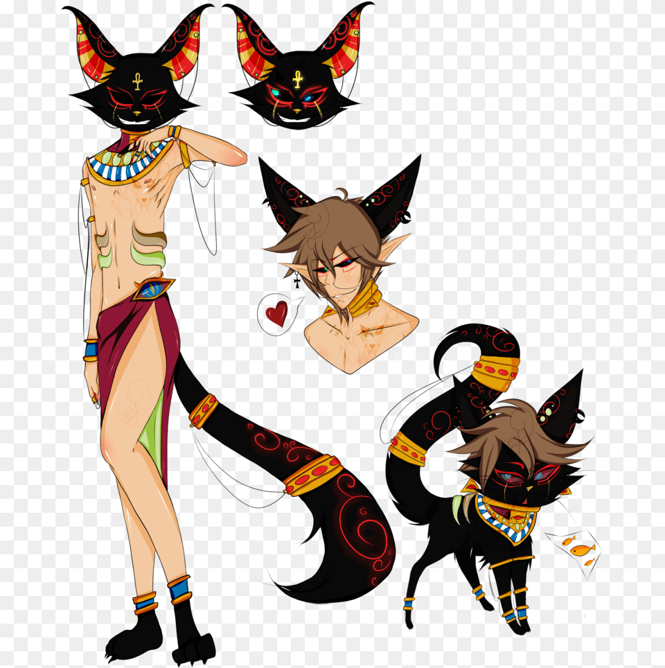 Cat Ota Open Ancient Egyptian Anime Boy, Publication, Book, Comics, Adult Free Png