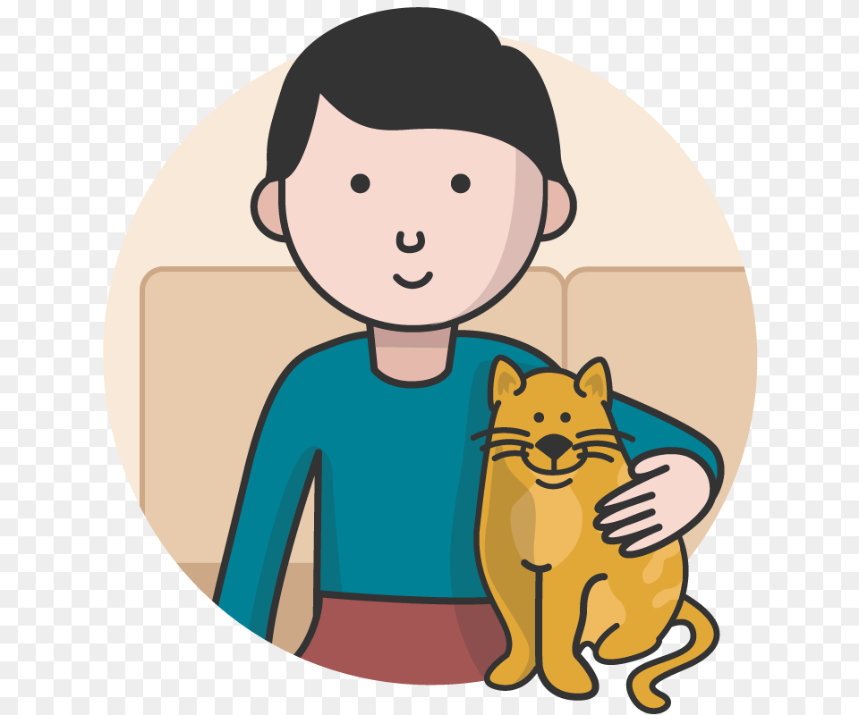 Cat Owner Clipart Girl With Clip Art Photography, Baby, Face, Head Png Image