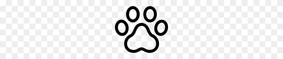 Cat Paw Icons Noun Project, Gray Free Png Download