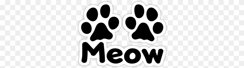 Cat Paw Meow Stickers By Kimberlymarie Vera39s Posh Paws, Stencil, Sticker, Animal, Bear Free Png Download