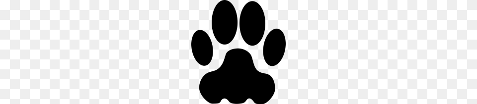 Cat Paw Print, Gray Free Transparent Png