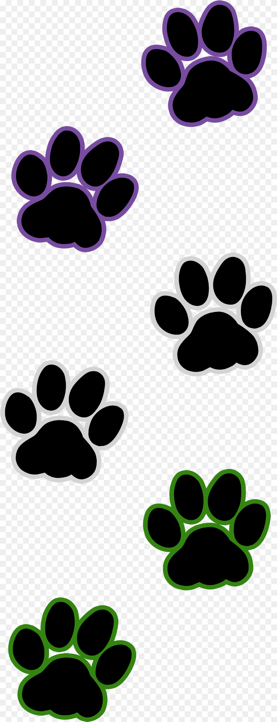 Cat Paw Print Cat Paw Prints, Purple, Accessories Free Transparent Png