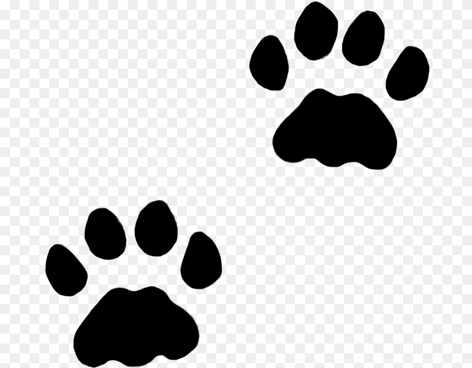 Cat Paw Print Clip Art, Silhouette, Text Png Image