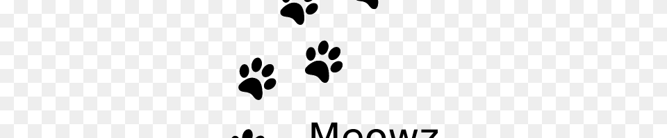 Cat Paw Print Image, Gray Png