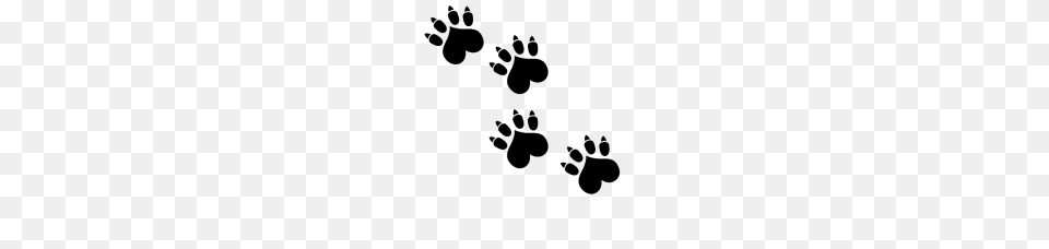 Cat Pawprint, Gray Png Image