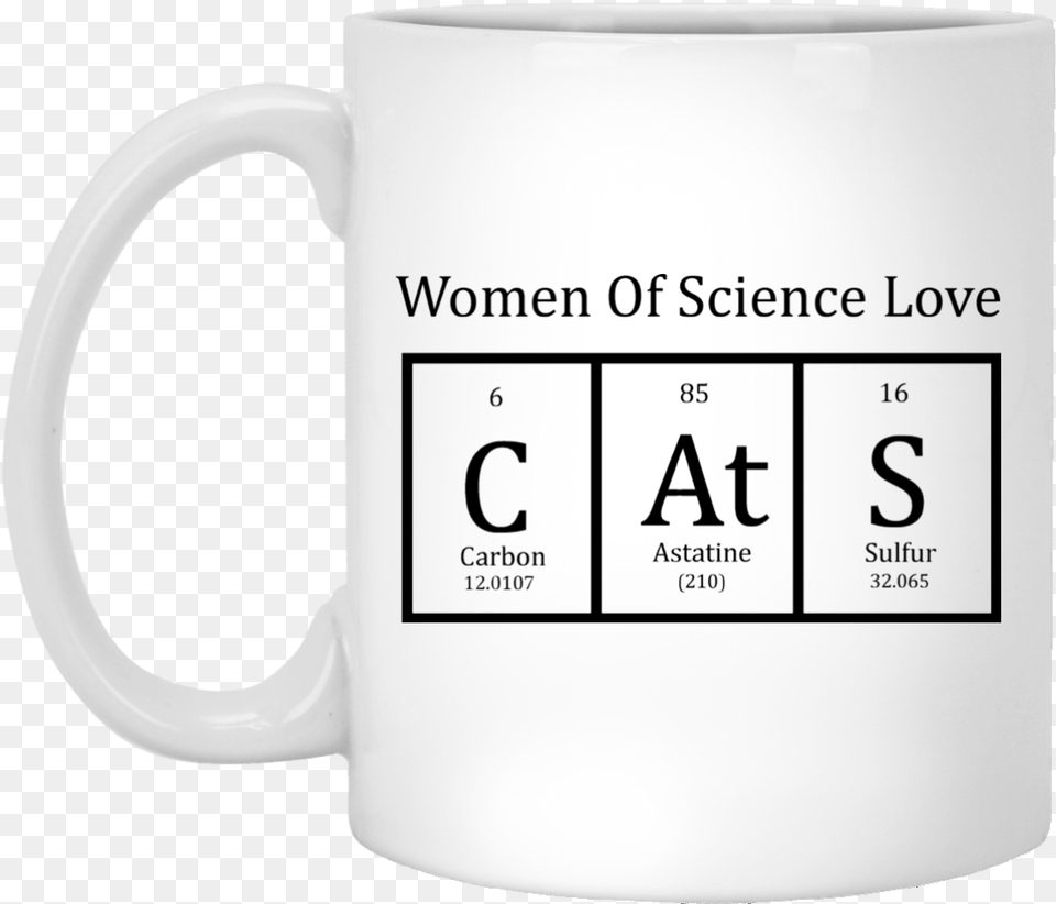 Cat Periodic Table Women Of Science Coffee Mug Came I Saw I Had Anxiety So, Cup, Beverage, Coffee Cup Free Png