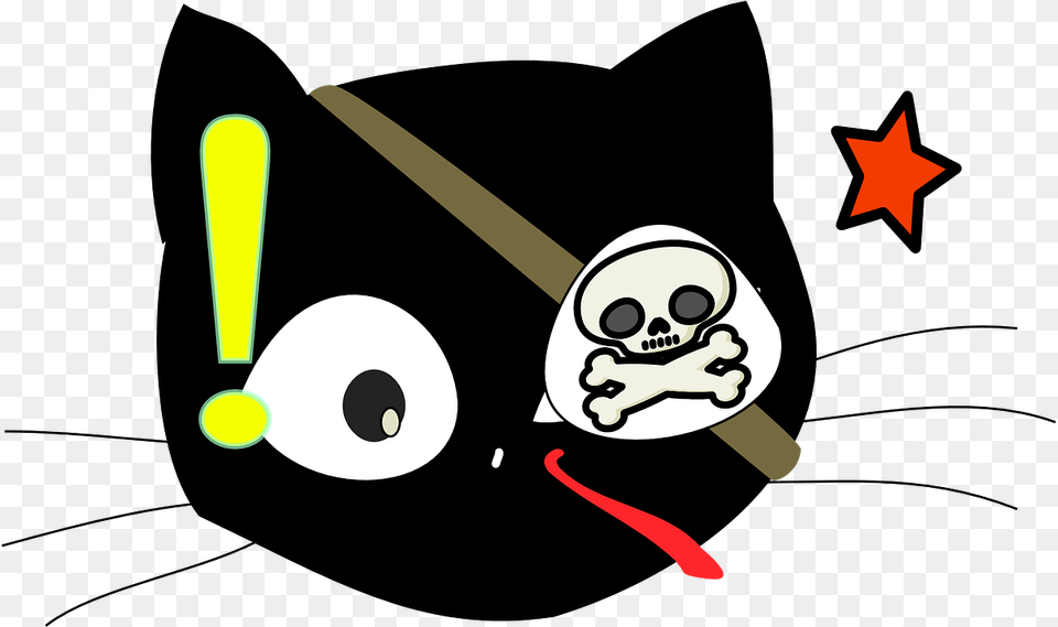 Cat Pirate Costume Halloween Cartoon Black Cute, People, Person, Baseball, Baseball Bat Png Image