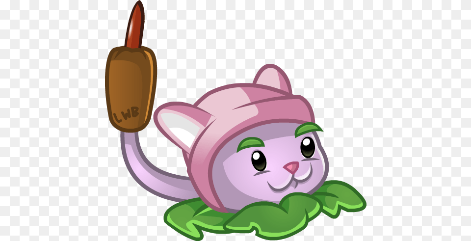 Cat Plants Vs Zombies 2 Cattail, Pottery, Nature, Outdoors, Snow Free Png