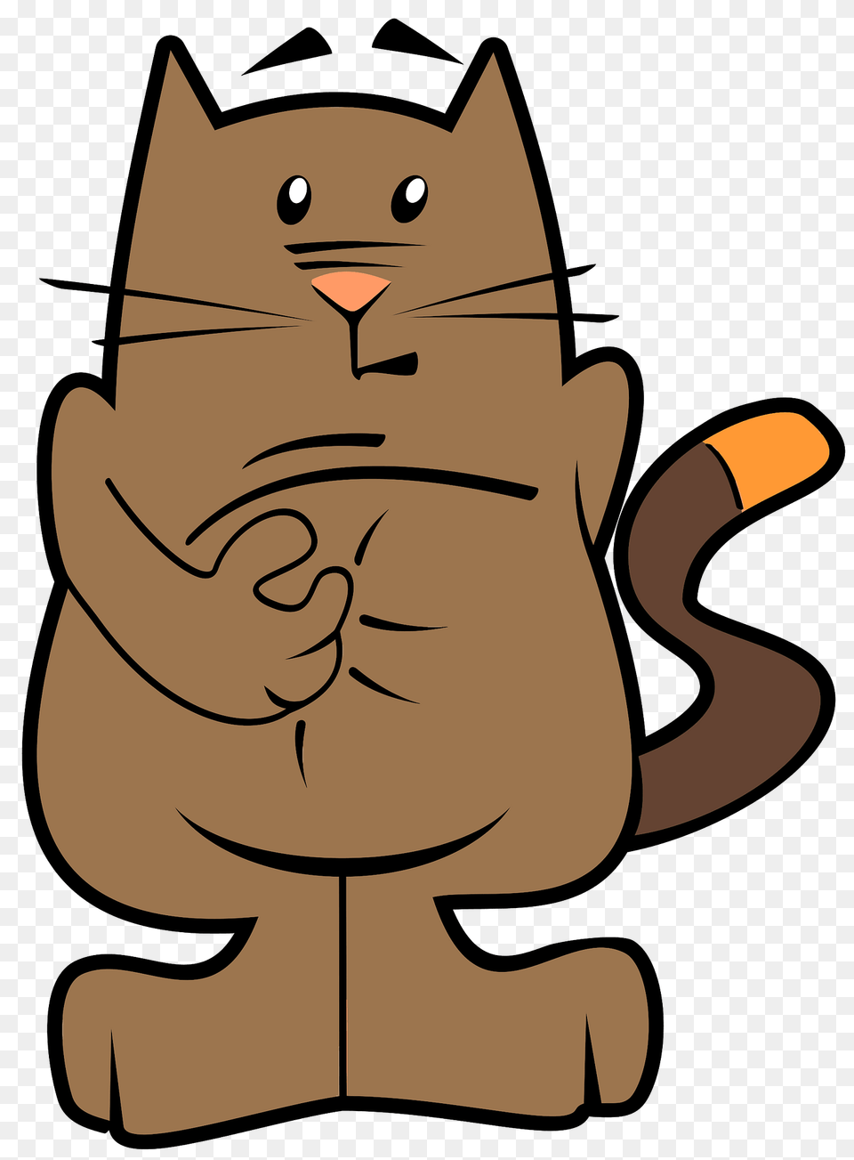 Cat Scratching Its Belly Clipart, Bag, Baby, Person, Animal Png