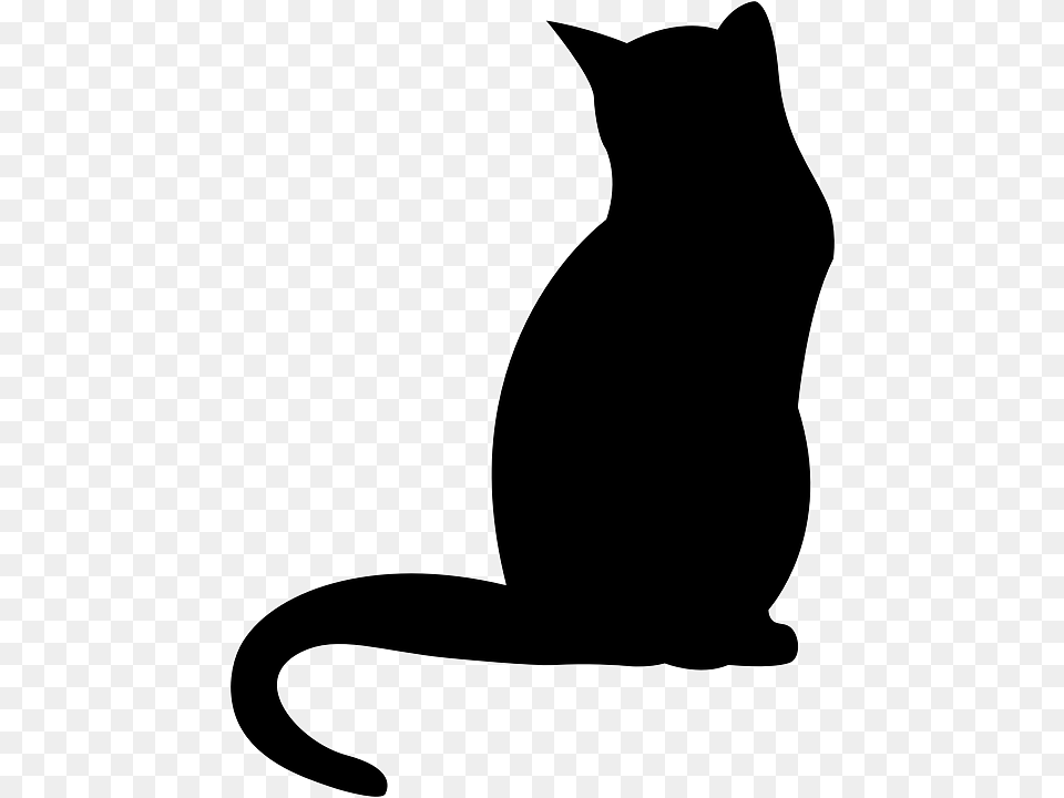 Cat Shadow Clipart Clip Art Images, Silhouette, Animal, Mammal, Pet Png